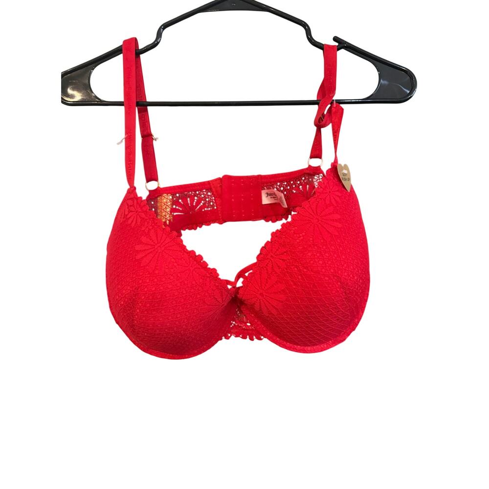 Juicy Couture Red lace bra